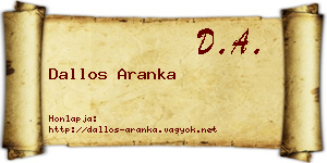 Dallos Aranka névjegykártya